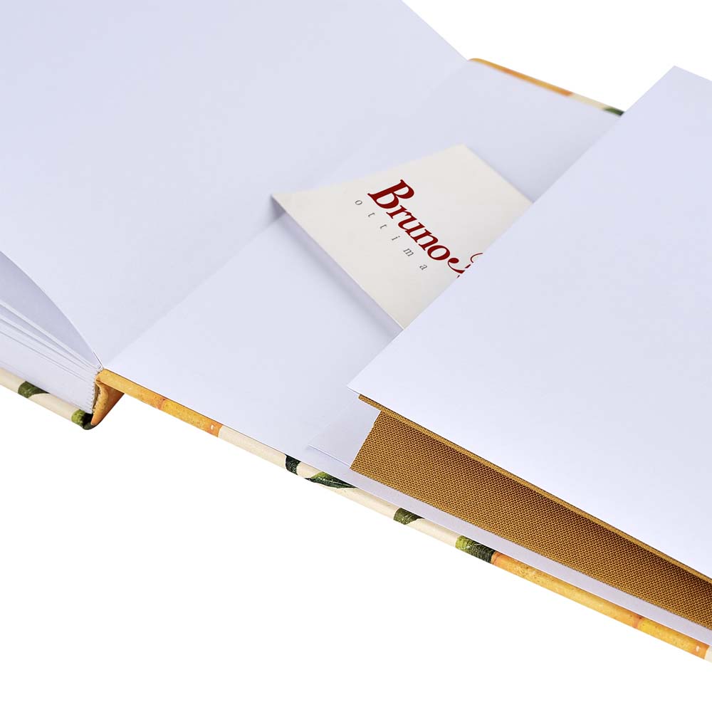 Скетчбук 213х146мм 96л. "flora. paradise. lemons" белый (bruno visconti) резинка