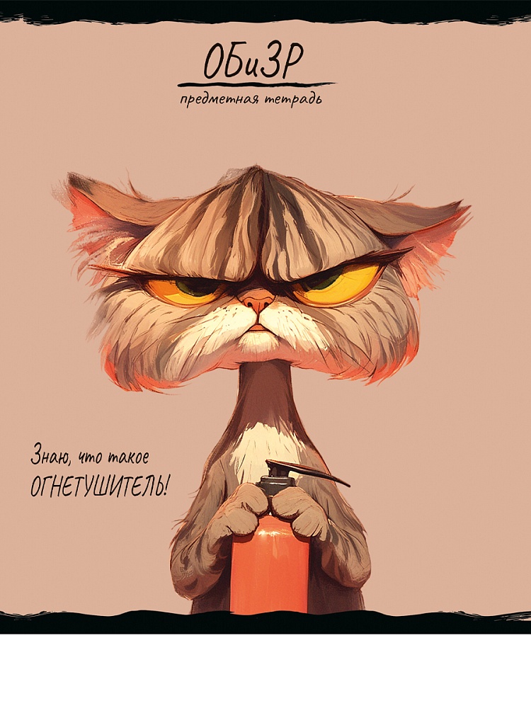 Тетрадь 48л. "про хвост" обизр (проф-пресс) тиснение, холст