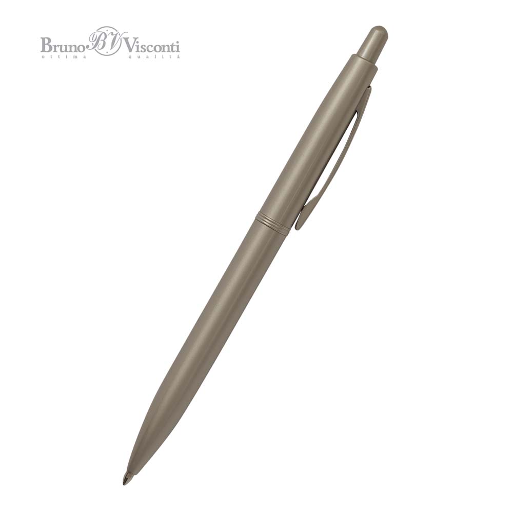 Ручка шар. авт. bruno visconti "san remo" 1,0мм синяя корп.шампань,тубус