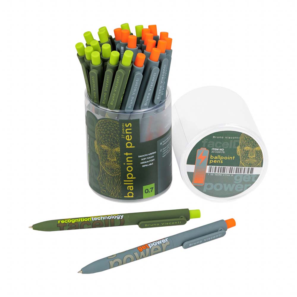 Ручка шар. авт. bruno visconti "funclick. start up. new" синяя 0,7мм асс-т