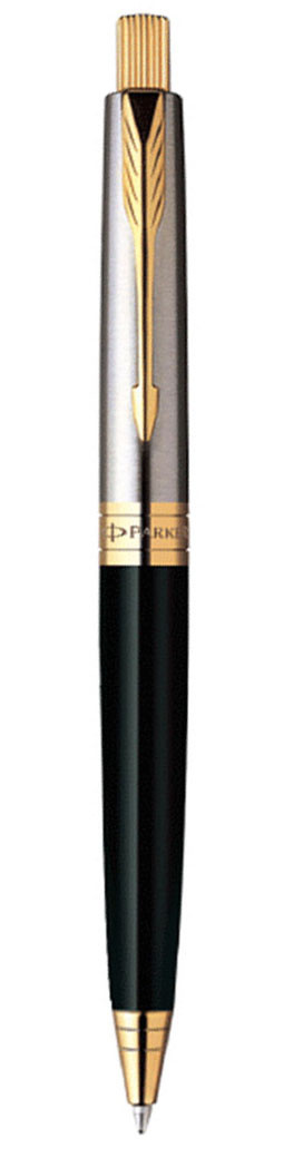 Ручка шар.авт. parker "aster shiny black gt" синяя 1,0мм