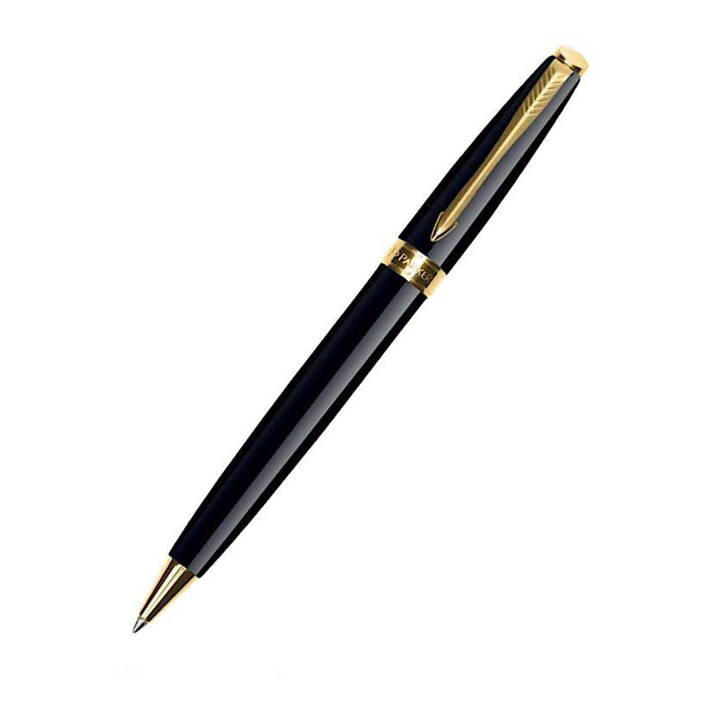 Ручка шар.авт. parker "fusion laсque black gt" синяя 1,0мм