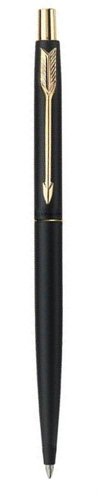 Ручка шар.авт. parker "classic matte black gt" синяя 1,0мм