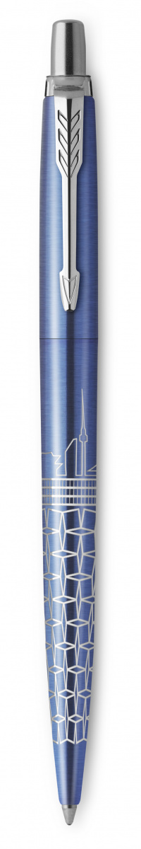 Ручка шар.авт. parker "jotter seoul blue ct" синяя 1,0мм