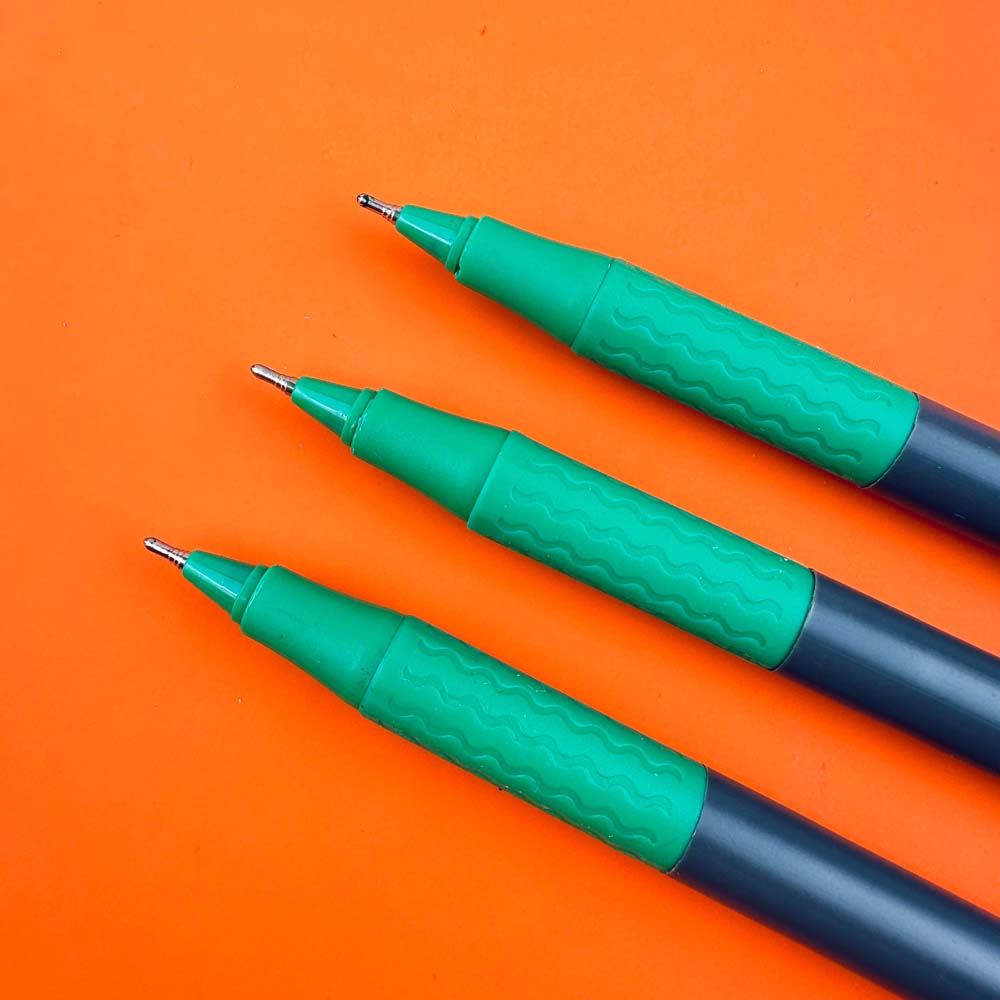 Ручка шар. bruno visconti "gripwrite. grey" зелёная 0,7мм разовая