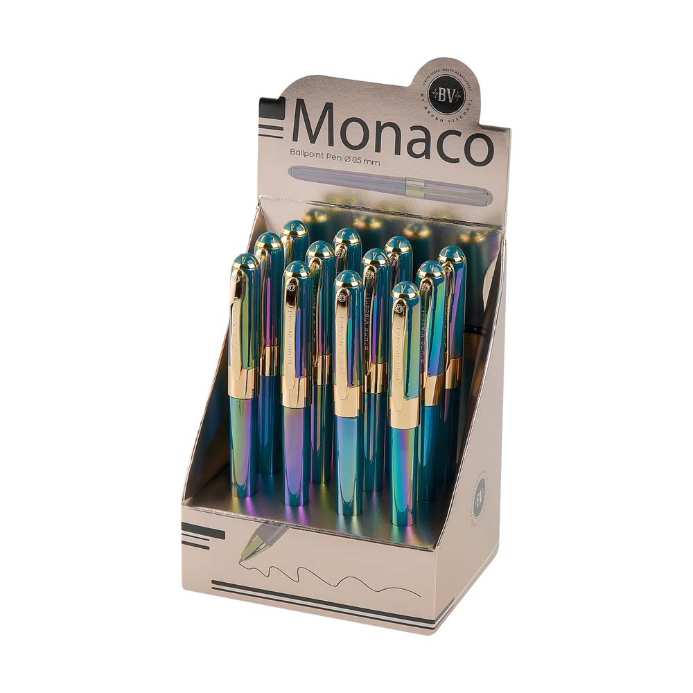 Ручка шар. bruno visconti "monaco. pearl" 0,5мм синяя корп.морская волна