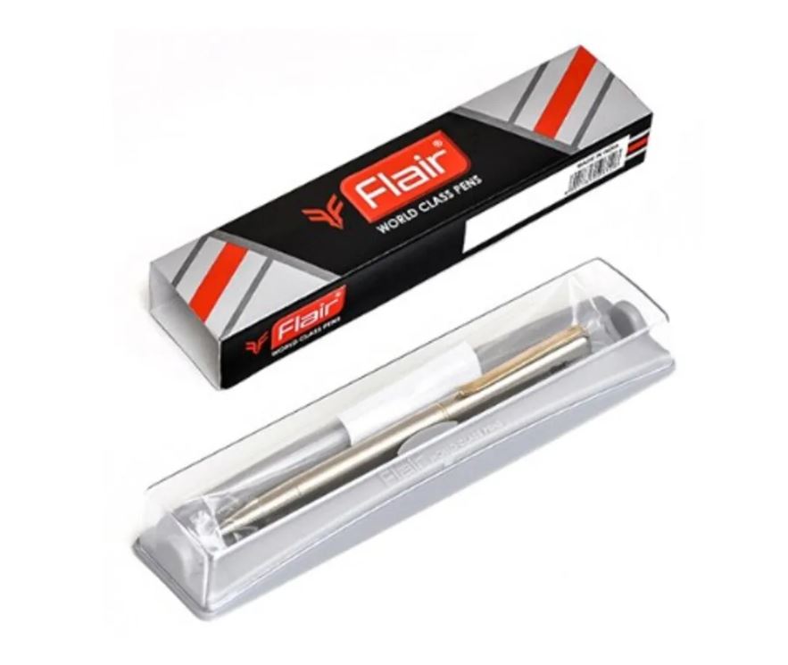 Ручка шар.авт.подар. flair "triumph" синяя 0,7мм корп.св.золото