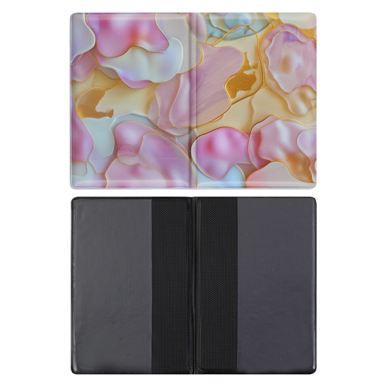 Обложка д/паспорта пвх fiorenzo "пастельный флюид"