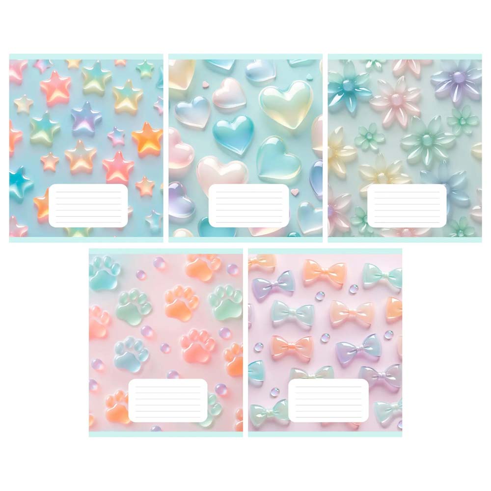 Тетрадь 18л. лин. "леденцы" (listoff) б/б,выб.лак,асс-т