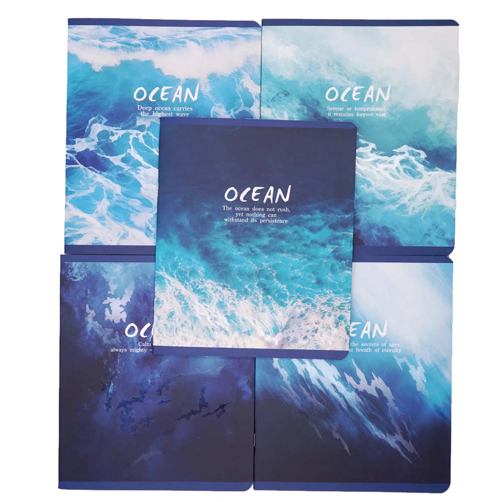 Тетрадь 48л. кл. "ocean" (listoff) б/б,мат.лам.,выб.лак,асс-т