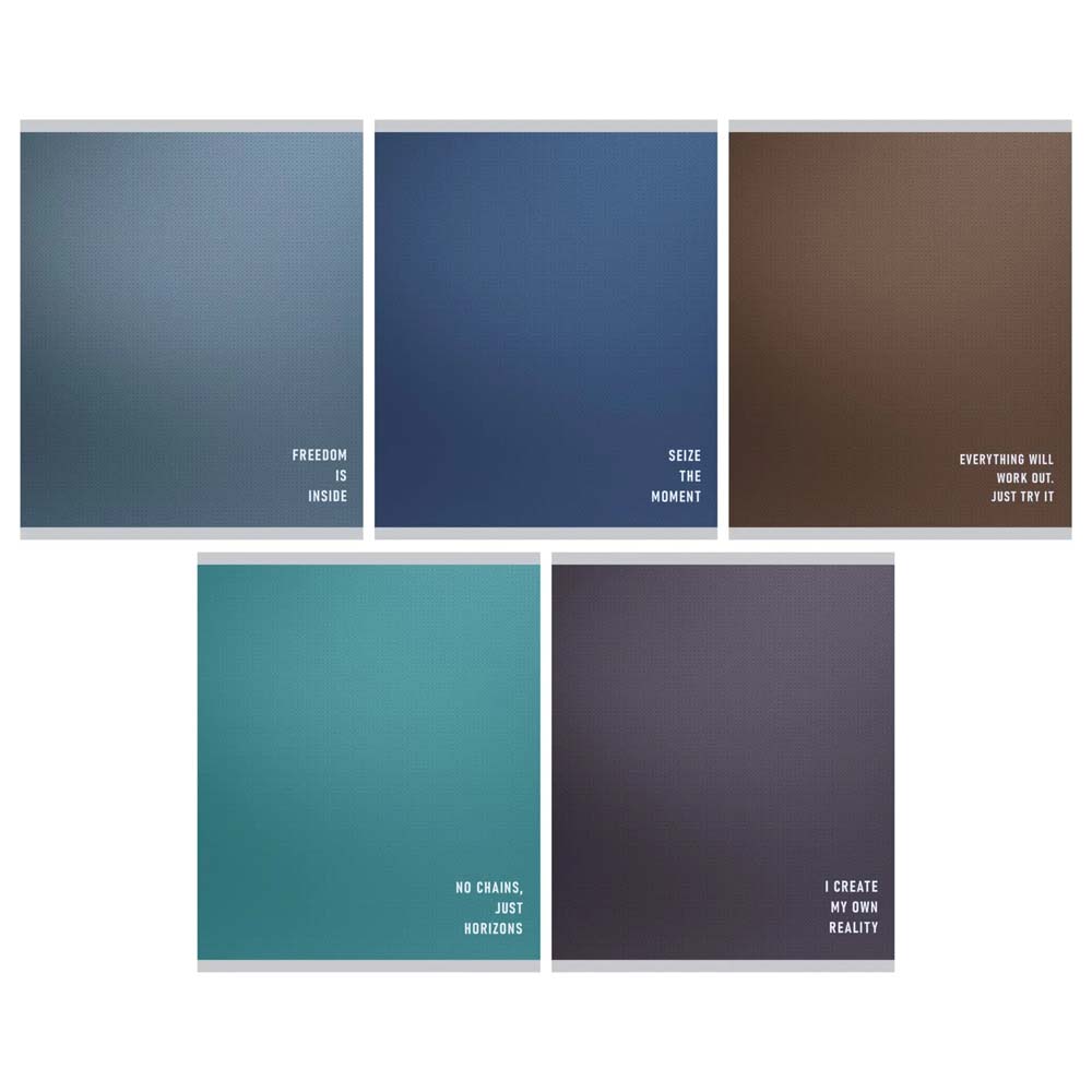 Тетрадь 48л. лин. "denim color" (listoff) б/б,асс-т