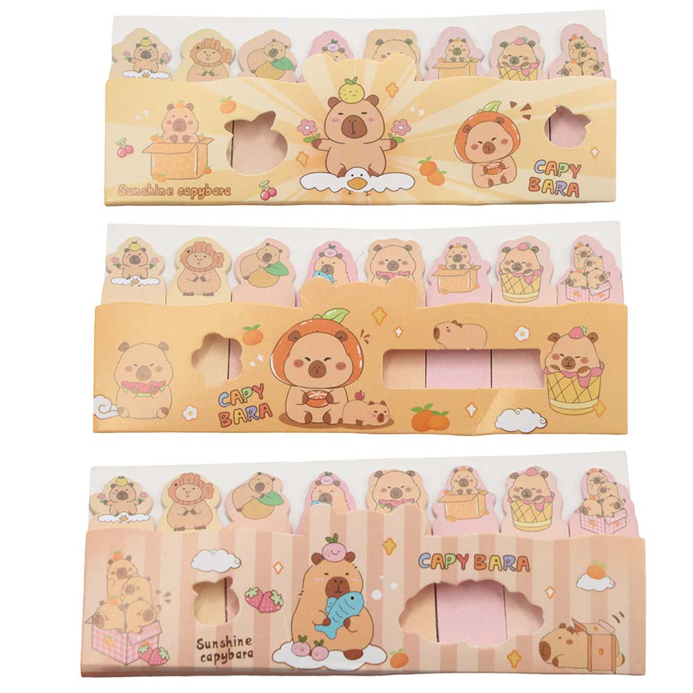 Закладки с липким краем "капибара" 5шт.по 20 л.