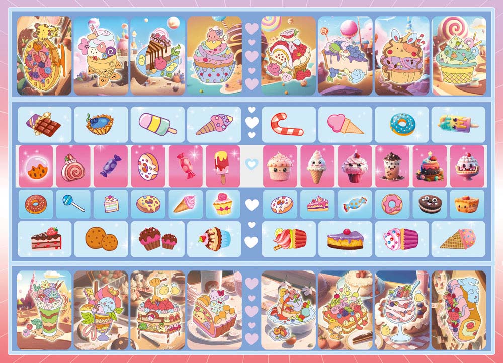 Раскраска "сладости" с наклейками а5 цв.фон