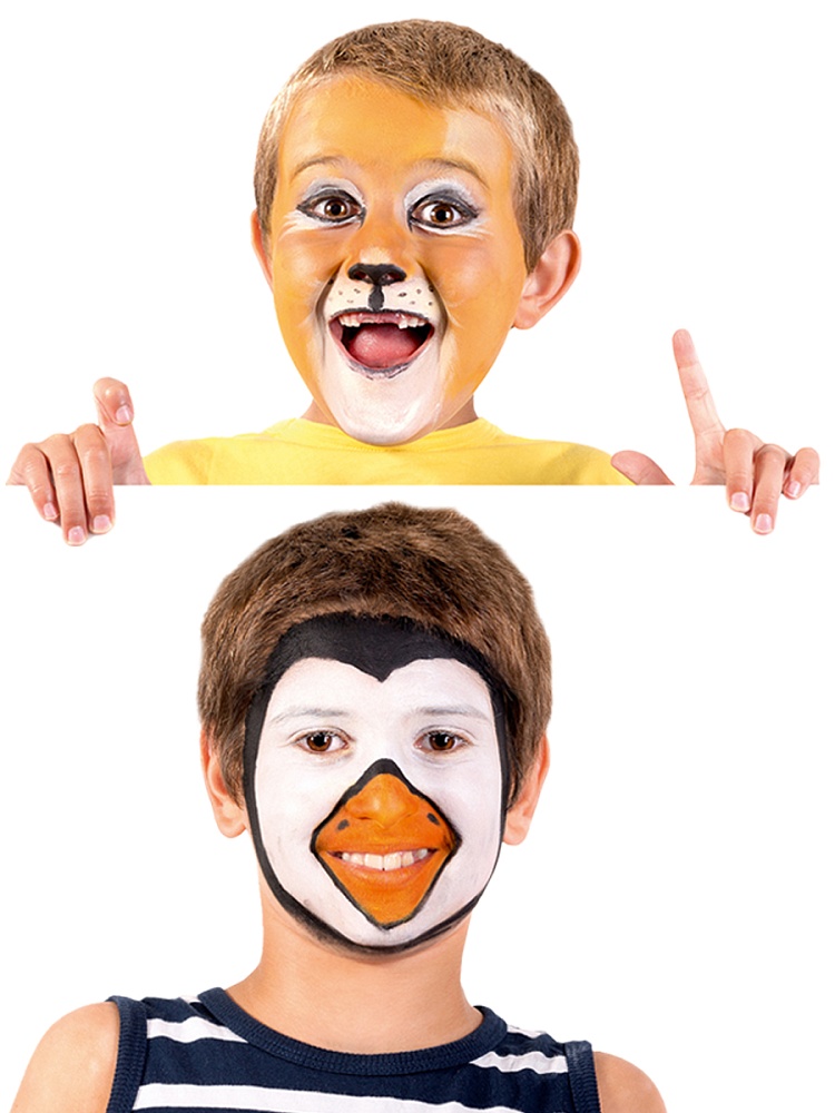 Краски д/росписи по лицу и телу аквагрим 6цв.