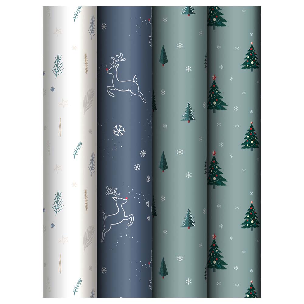 Бумага упаковочная глянцевая 70х100см "christmas tree" асс-т