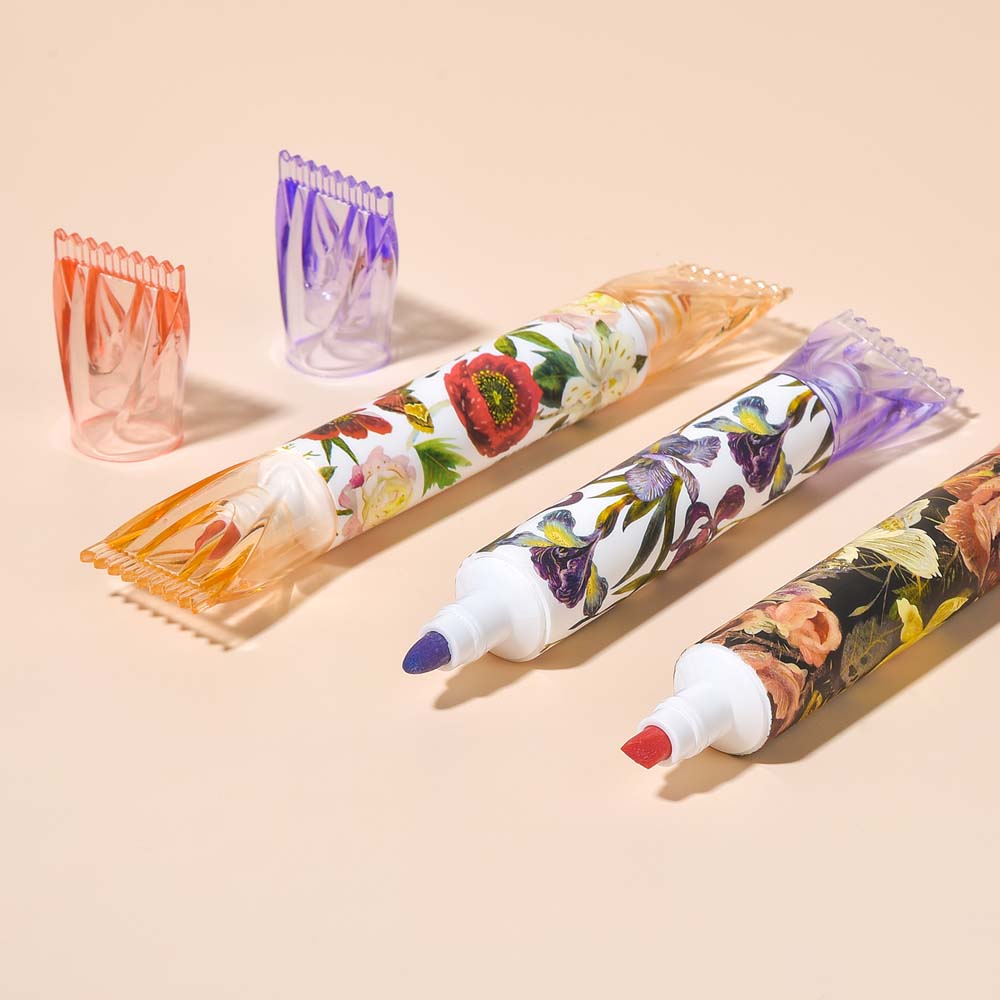 Маркер текстовый bruno visconti "flora. пионы" персиковый конус/резец 1,0-5,0мм ароматизир.