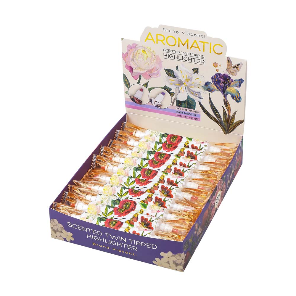 Маркер текстовый bruno visconti "flora. пионы" персиковый конус/резец 1,0-5,0мм ароматизир.