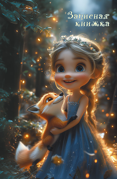 Блокнот а6 гребень 80л. кл. "сказочные девочки" (апплика) перевёртыш,асс-т