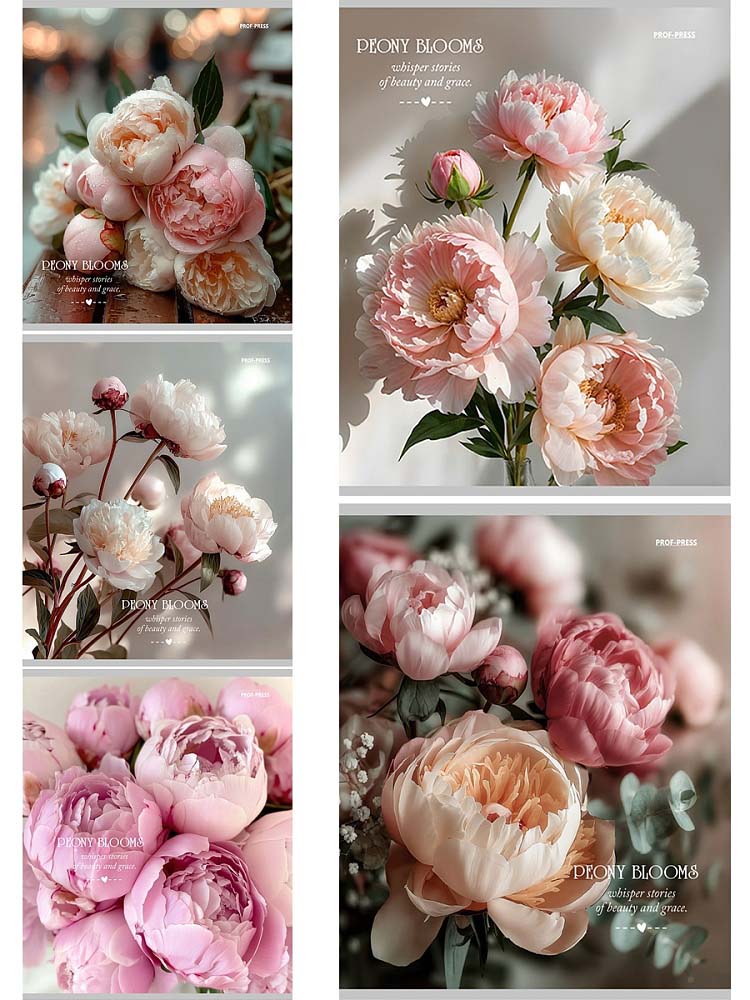 Тетрадь 48л. кл. "нежные пионы-3" (проф-пресс) б/б,асс-т