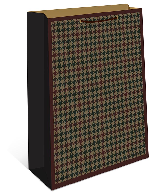 Пакет подарочный "в рубчик" (18х22х10см)