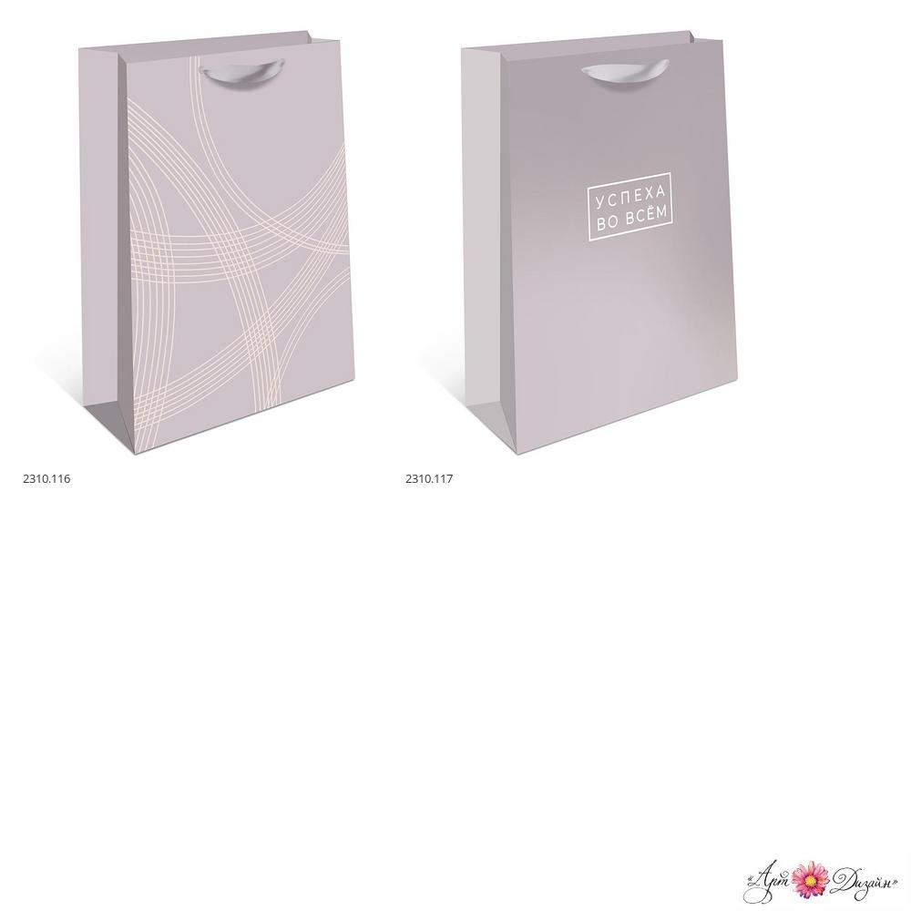 Пакет подарочный "успеха во всём" (26х32х12см) асс-т