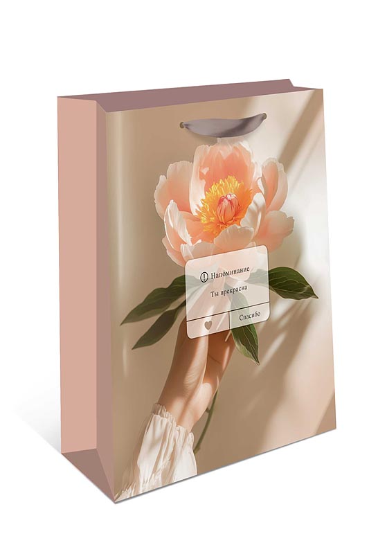 Пакет подарочный "ты прекрасна" (26х32х12см)