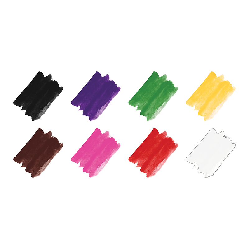 Краски акварельные "мультики" (гамма) 8цв. медовые