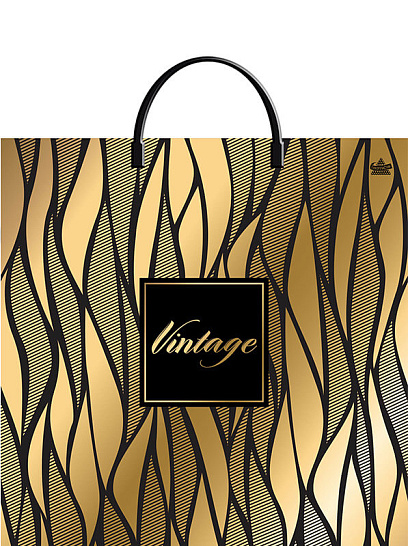 Пакет универсальный 36х37см "винтаж голд" пл.ручка