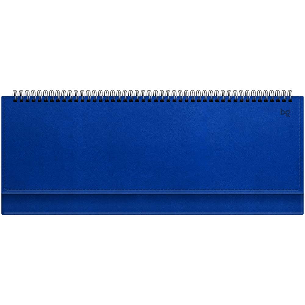 Еженедельник недатир. гребень 130х330мм bg "winner. blue" синий кож.зам.