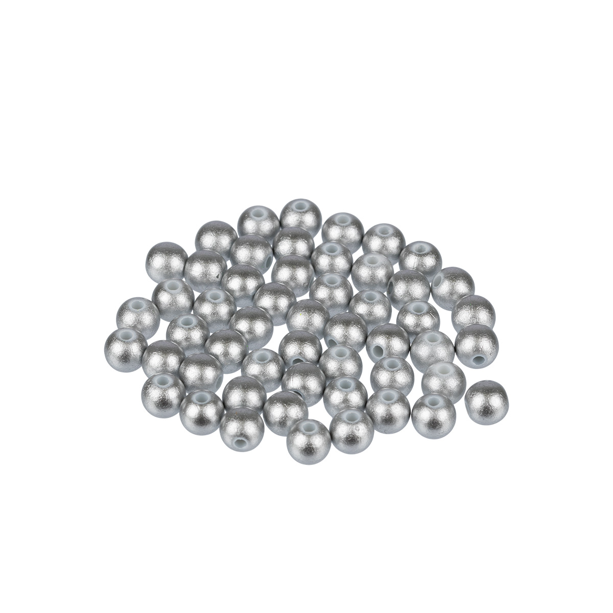 бусины пластик "zlatka" 6мм 50шт серебро Бусины пластик "zlatka" 6мм 50шт серебро