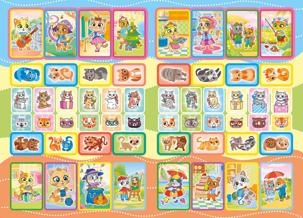 Раскраска "котики" с наклейками а5