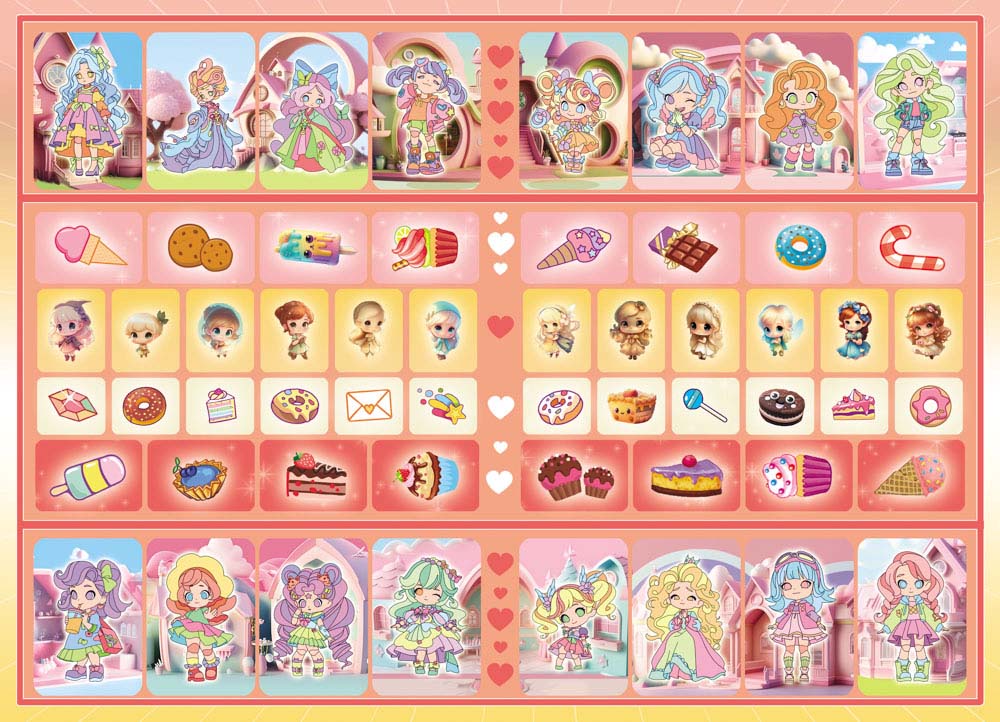 Раскраска "милые куклы" с наклейками а5