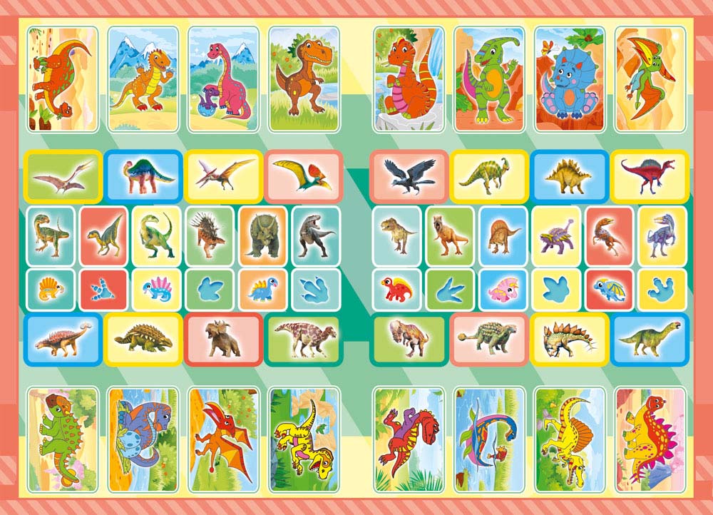 Раскраска "динозавры" с наклейками а5