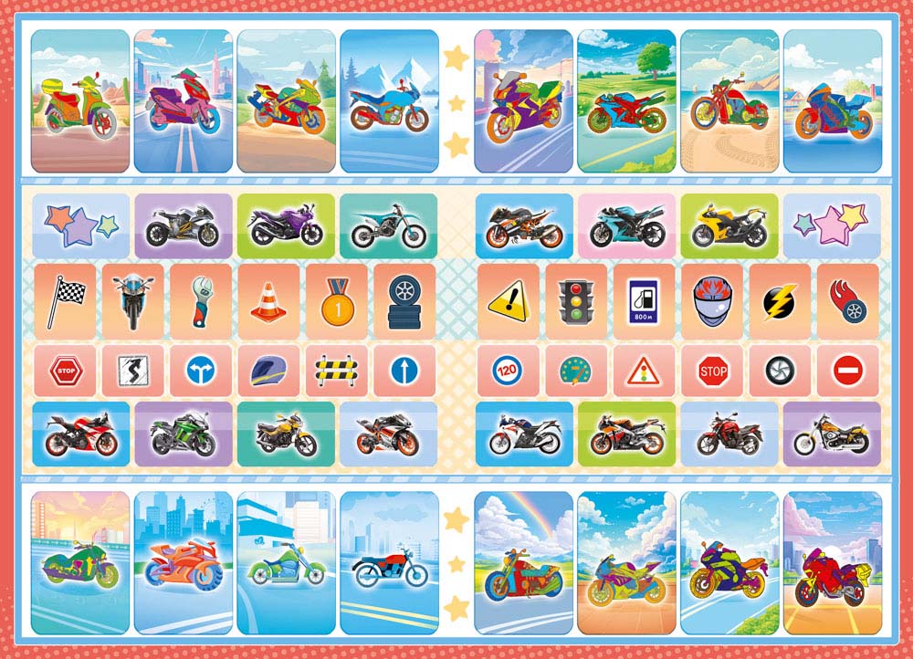 Раскраска "мото" с наклейками а5