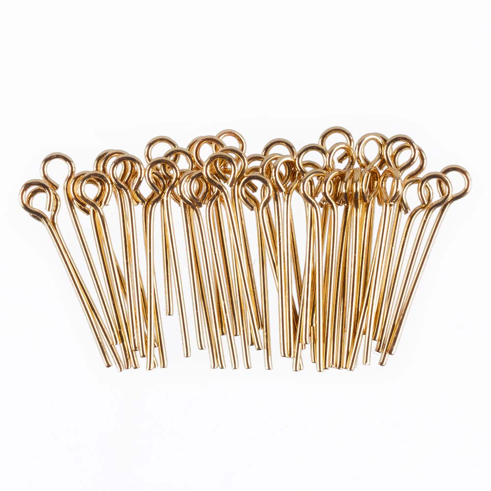 штифт с петлей "zlatka" из латуни 20мм 50шт. золото Штифт с петлей "zlatka" из латуни 20мм 50шт. золото
