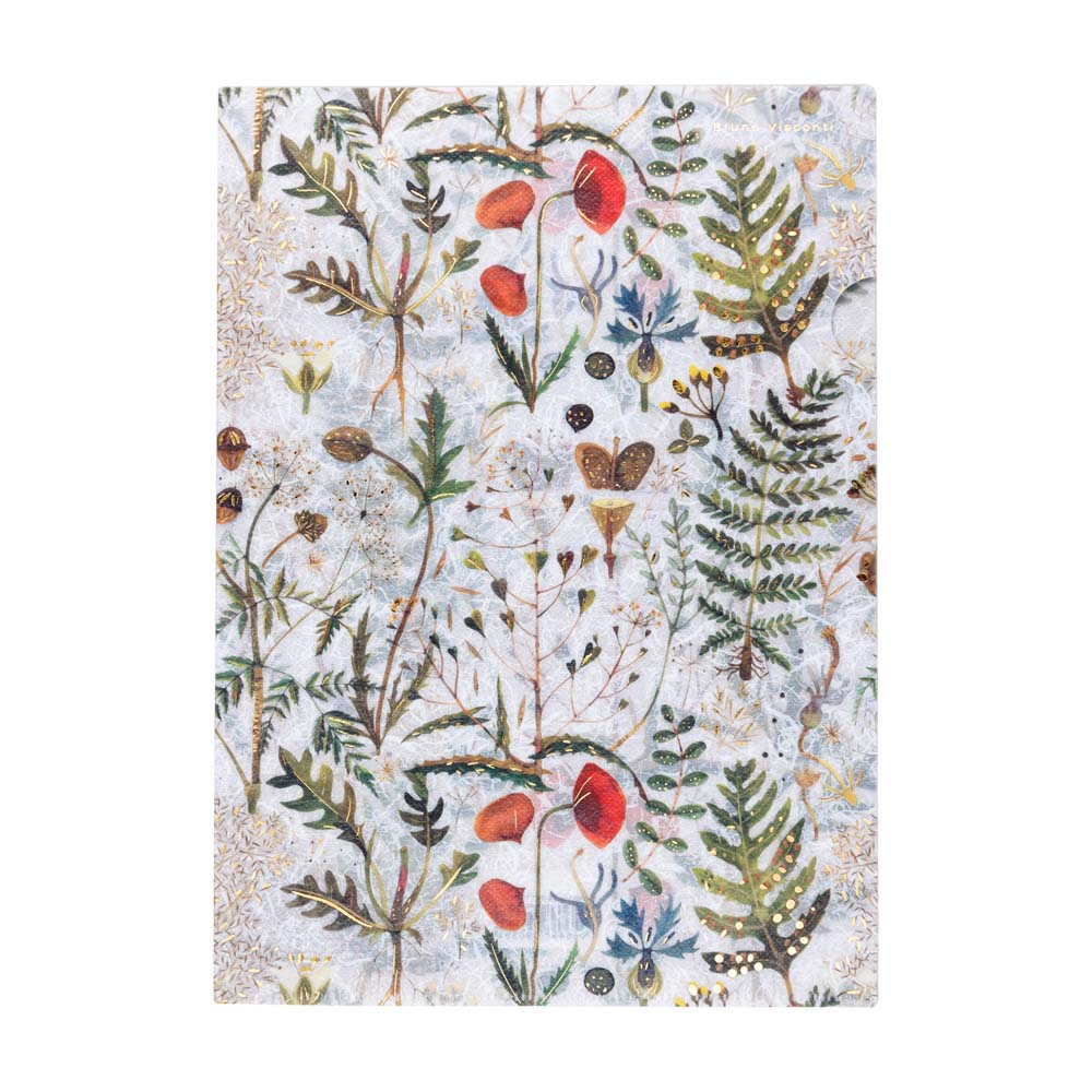 Папка-уголок а4 180мкм bruno visconti "flora. луговые травы" с рис.