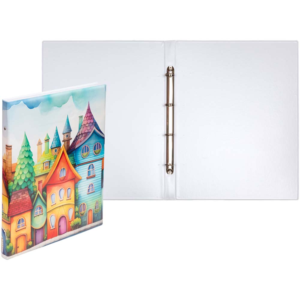 папка пласт. с 4-я кольцами а3 2,7см devente с рис. Папка пласт. с 4-я кольцами а3 2,7см devente с рис.