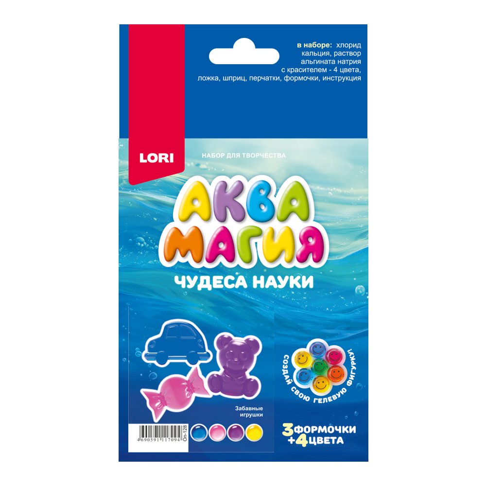 Набор д/творч. чудеса науки "аквамагия. забавные игрушки" (lori)