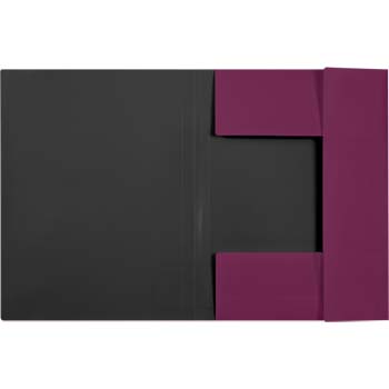 Папка пласт. на резинке а4 600мкм devente "esthetics" бургунди