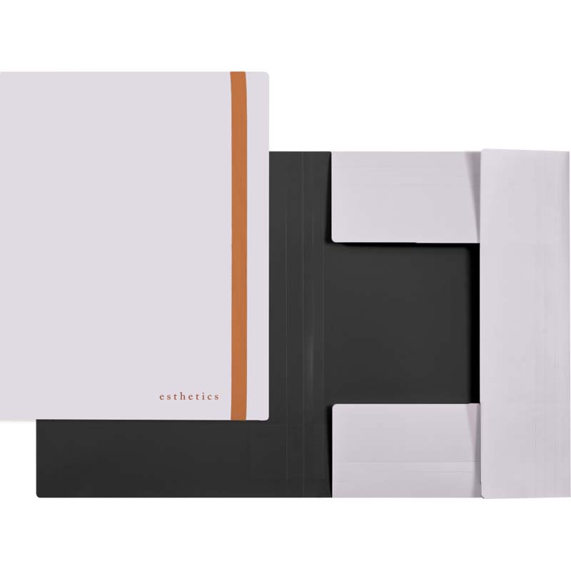 Папка пласт. на резинке а4 600мкм devente "esthetics" лавандово-пепельная