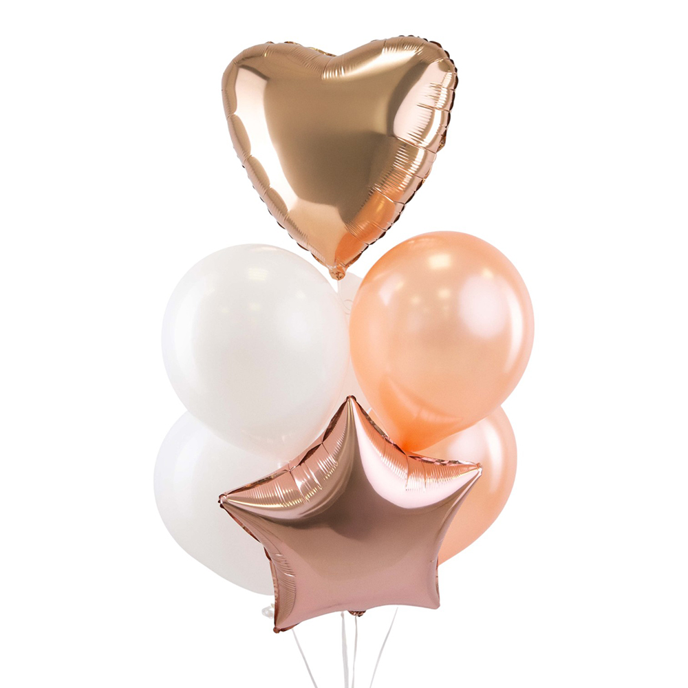 Набор шаров возд. 7шт. "пудра"