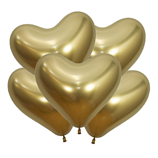 шар возд. 14"/35см "сердце" золото Шар возд. 14"/35см "сердце" золото