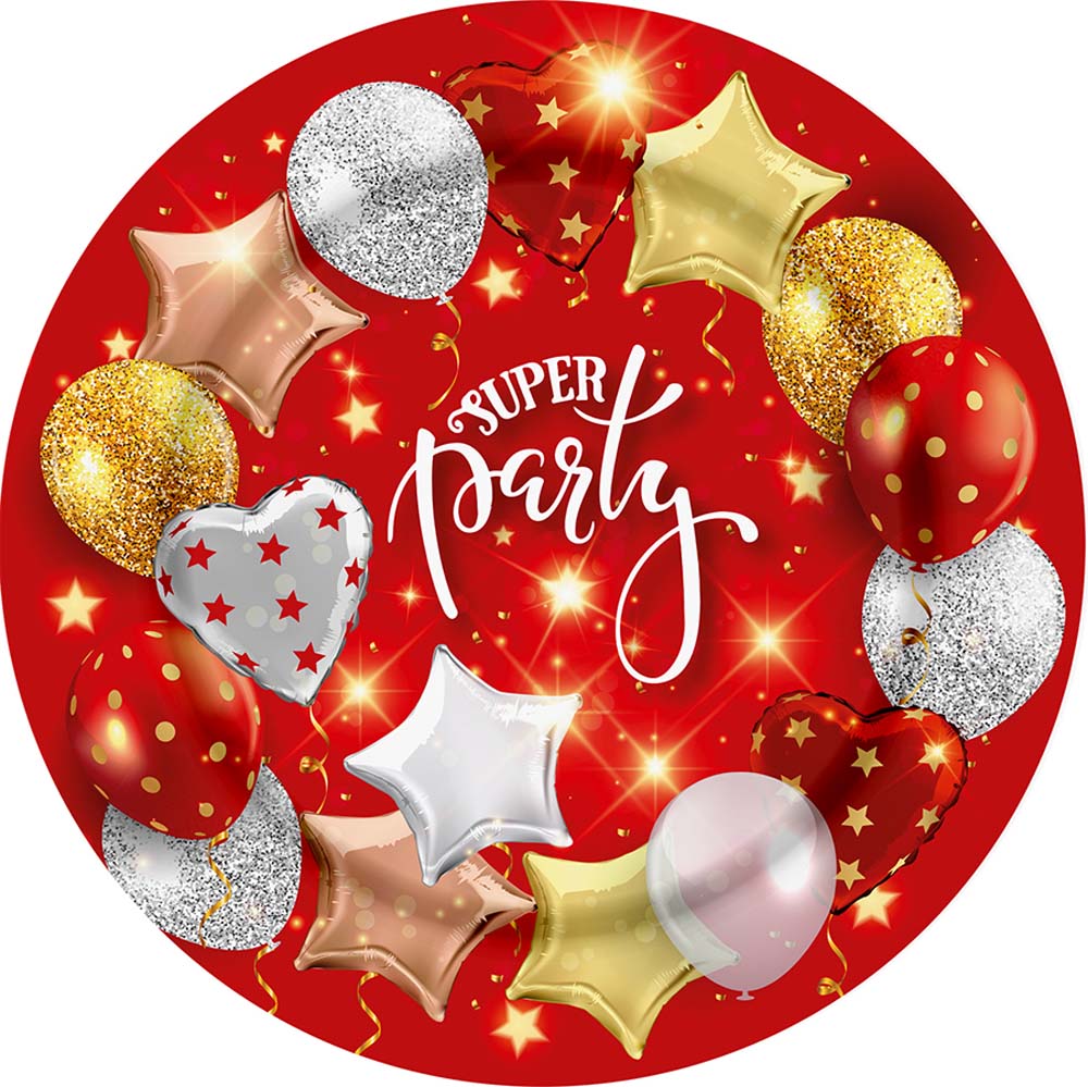 Тарелка бумажн. "супер пати красная" набор 10шт 18см