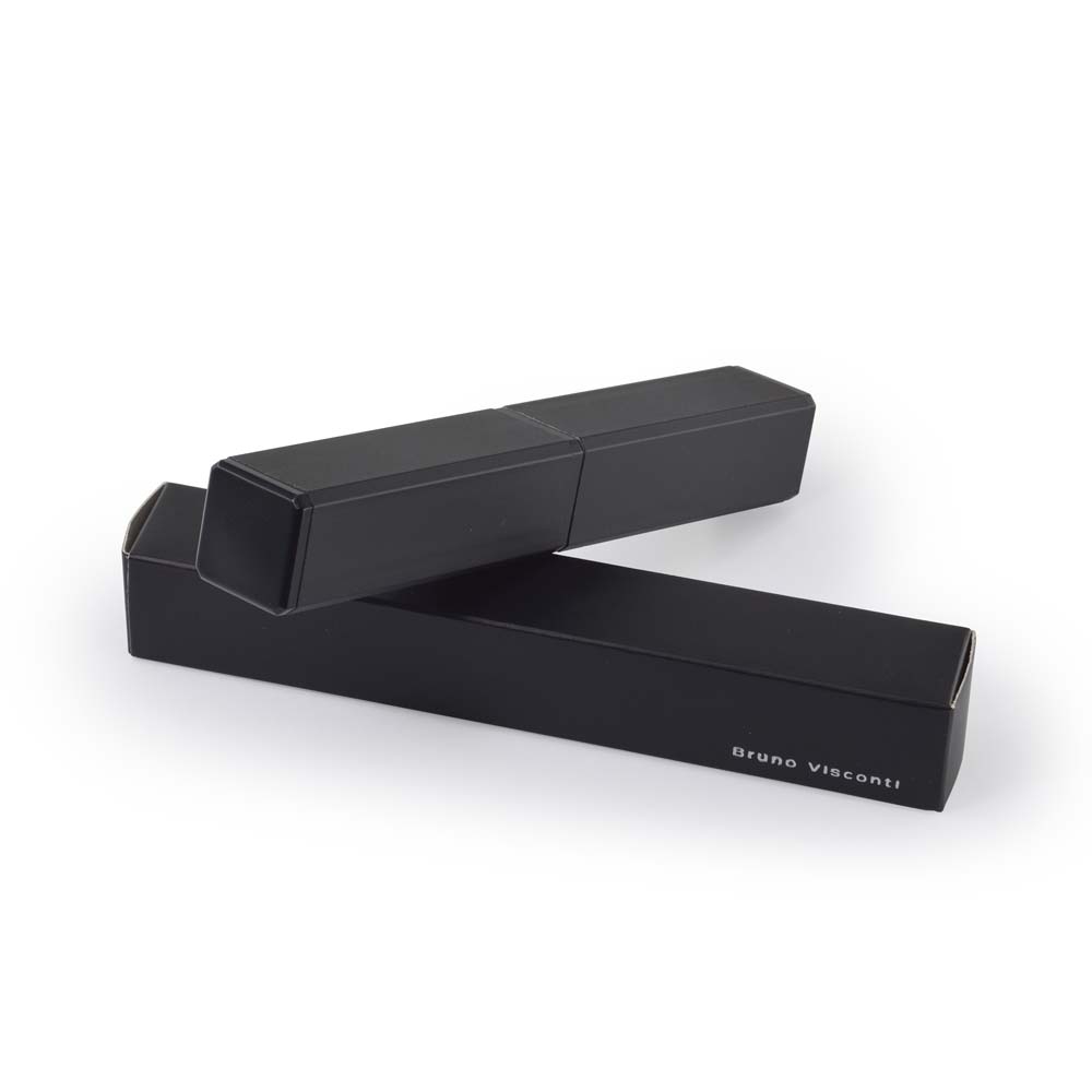 Футляр туба металлический под ручку прямоугольная форма, черный