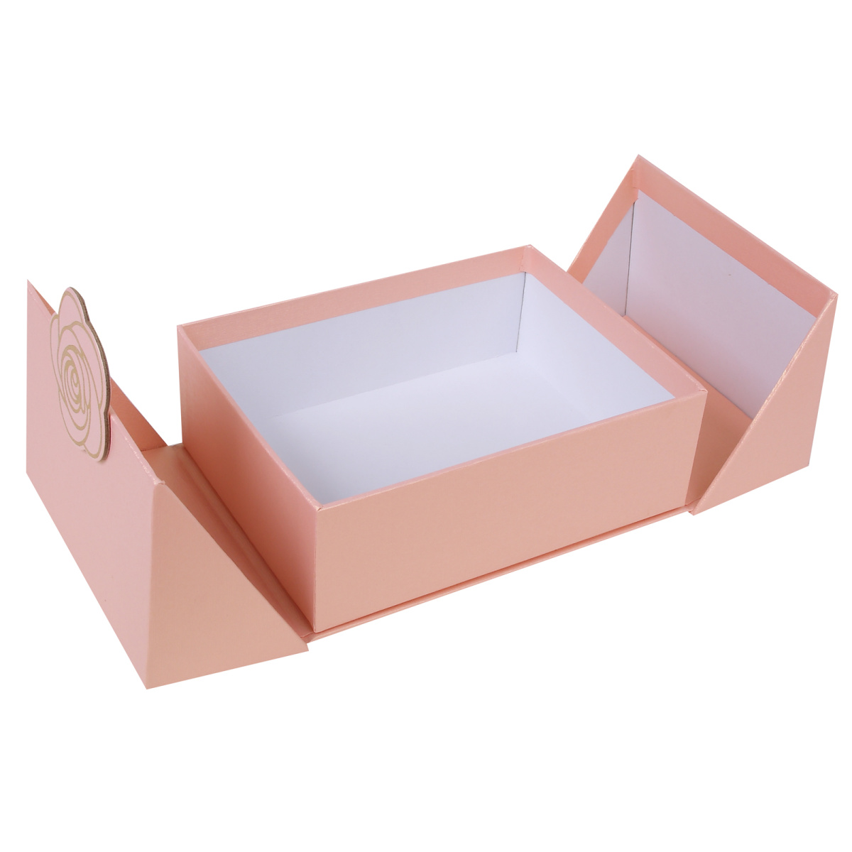 Коробка подарочная 20х15х7см "flower" розовая на магните