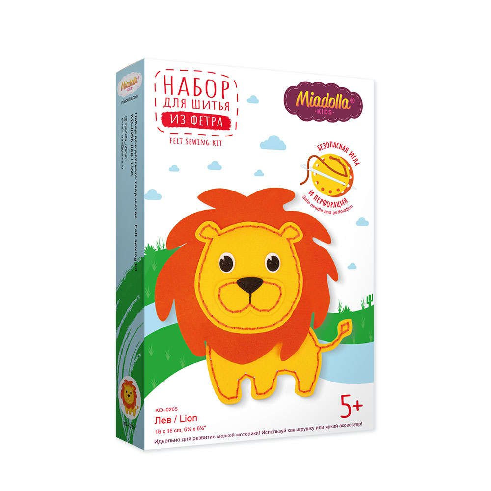 Набор д/изготов.игр.miadolla kids "лев"
