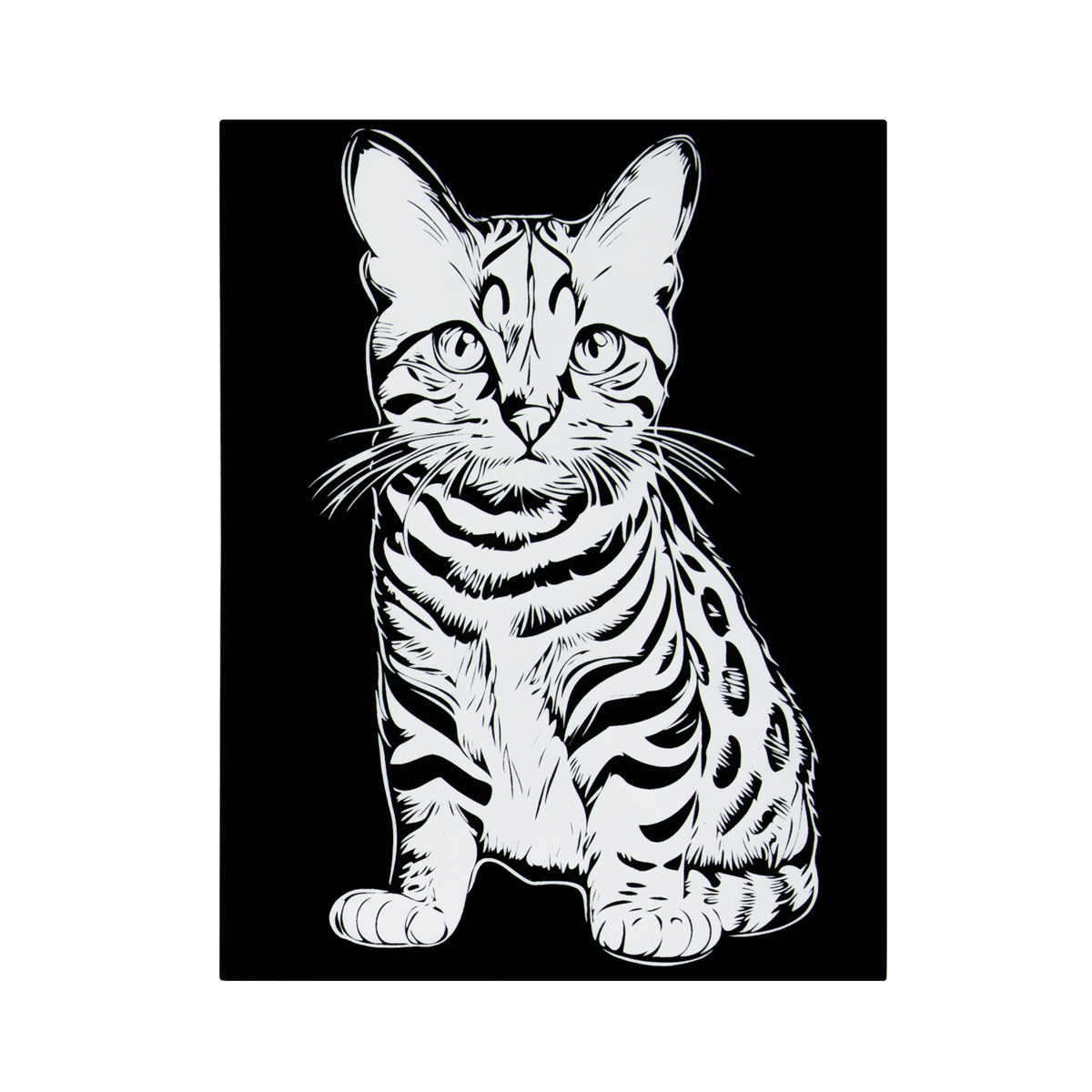 Набор д/творч. гравюра "бенгальская кошка" 20х25,5см