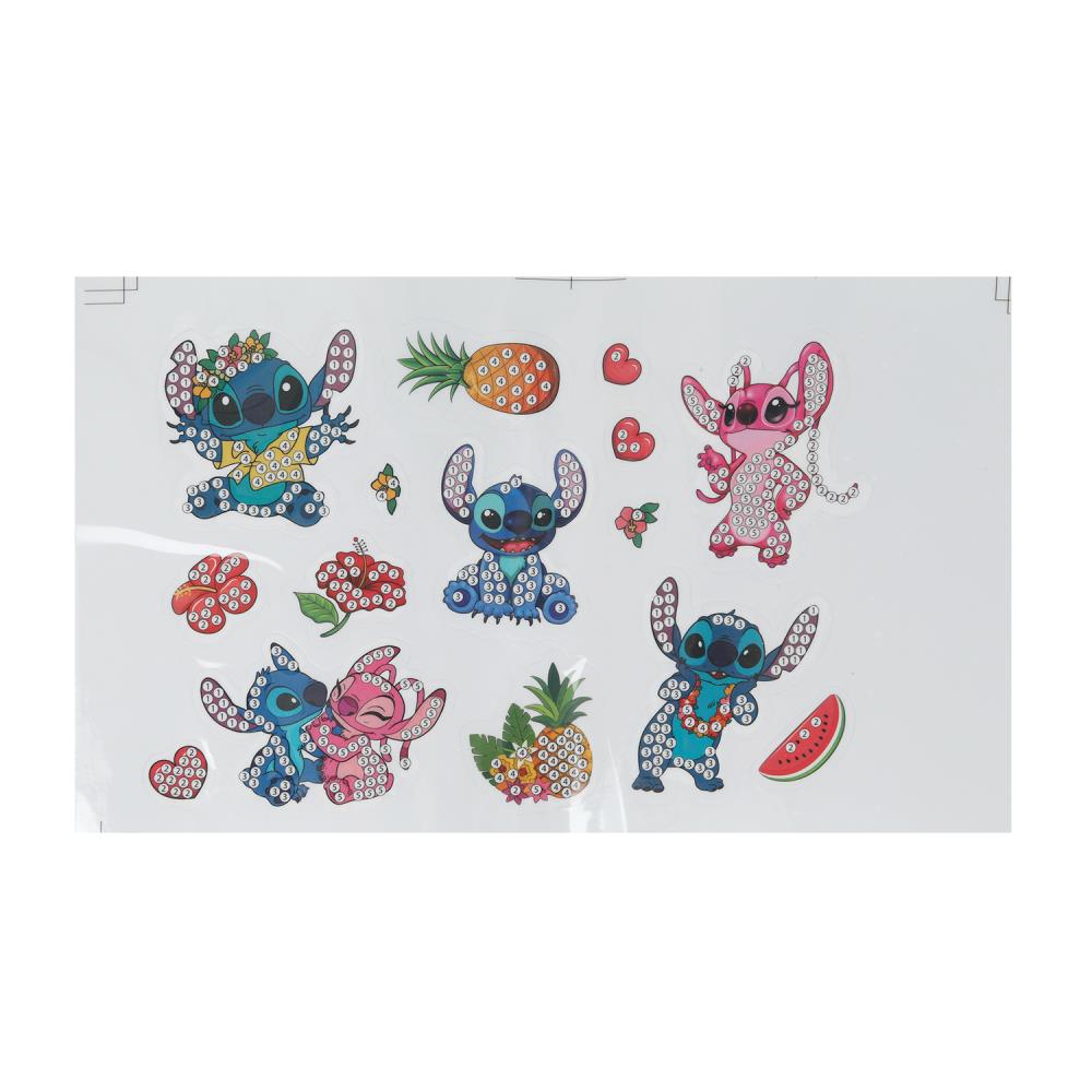 Набор д/творч. алмазная мозаика стикер "стич" (мульти арт)