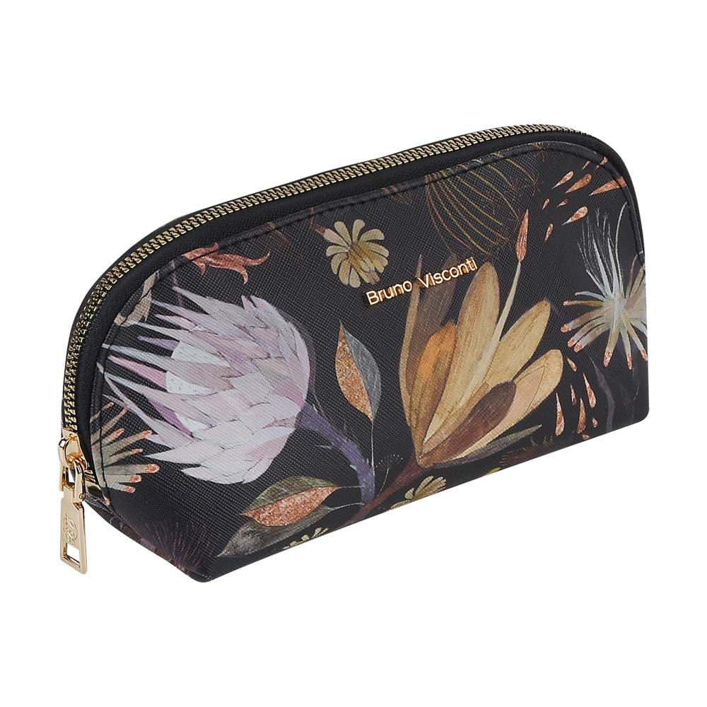 Косметичка bruno visconti "flora. ночные цветы" 225х80х100мм кож.зам.