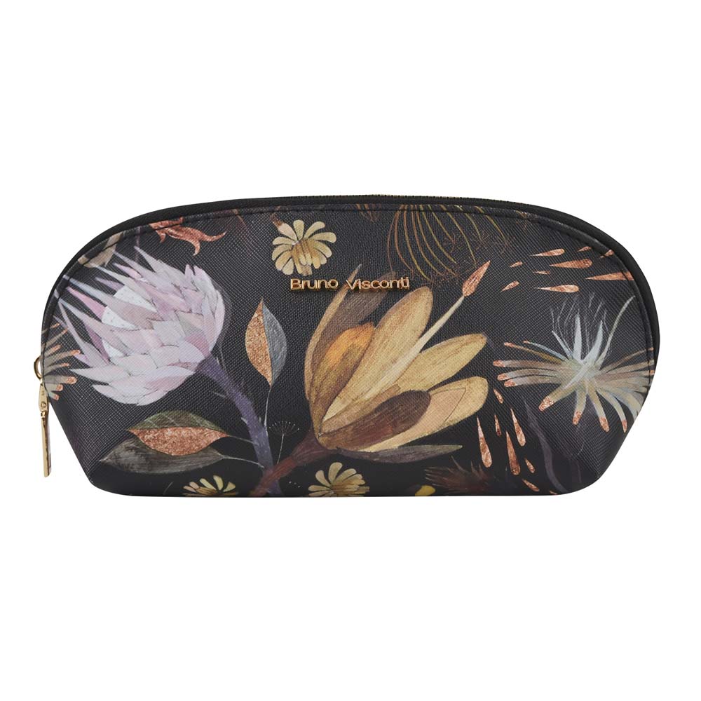 Косметичка bruno visconti "flora. ночные цветы" 225х80х100мм кож.зам.
